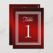 Tafelnummer Rode Shimmer (Voorkant / Achterkant)