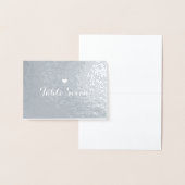 Tafelnummer Small Heart Place Card Silver (Display)