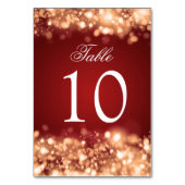 Tafelnummer Sparkling Lights Gold (Achterkant)