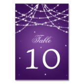 Tafelnummer Sparkling String Paarse (Voorkant)