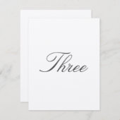 Tafelnummer voor traditionele bruiloft (Voorkant / Achterkant)