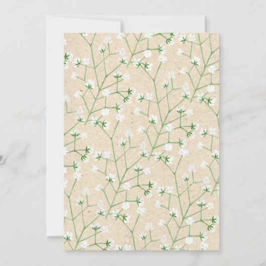 Tafelnummer zitplaatsen bruiloft Gypsophila 5 (Achterkant)