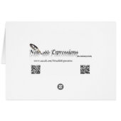 Tafelnummer zwart-wit Snowflake Weddenschap (Achterkant Horizontaal)