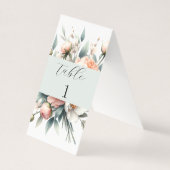 Tafelnummerbord voor de bruiloft kaart (Voorkant)