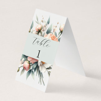 Tafelnummerbord voor de bruiloft kaart