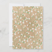 Tafelnummerkaart voor bruiloft Baby's Breath 8 Kaart (Achterkant)