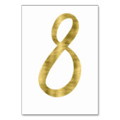 Tafelnummers met Gold Foil-effect nummer 8 (Voorkant)