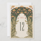Tafelnummers Olijf & Sinaasappel bruiloft (Voorkant)