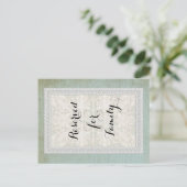 Tafelnummers Rustic Lace w Aged Linen (Staand voorkant)