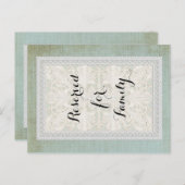 Tafelnummers Rustic Lace w Aged Linen (Voorkant / Achterkant)