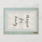 Tafelnummers Rustic Lace w Aged Linen (Achterkant)