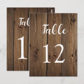 Tafelnummers Rustieke Country Barn (Voorkant / Achterkant)