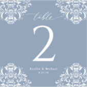 Tafelnummers voor weddenschappen met wijn sticker (Voorkant)