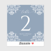 Tafelnummers voor weddenschappen met wijn sticker (Vel)