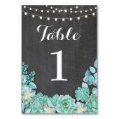 Tafelnummers Wedding Wild Flowers Rustic Chalk (Achterkant)