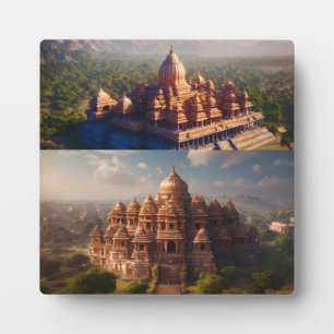 Tafelplaquette met ezel fotoplaat