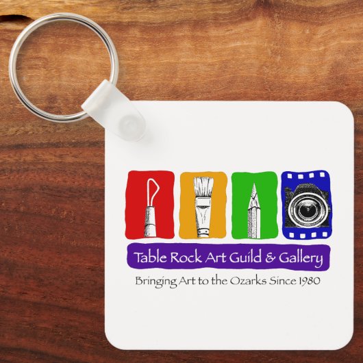 Tafelrots Art Gallery Square Sleutelhanger (Voorkant)
