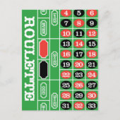 Tafelroulette - Casino Gamble To Win Briefkaart (Voorkant)