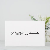 Tafelschuif ascii emoticon briefpapier (Staand voorkant)