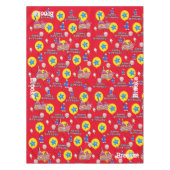 Tafelstof, Happy 4th Birthday, #4 Red Tafelkleed (Voorkant)