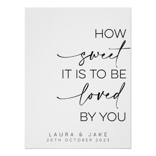 Tafelteken dessert - hoe fijn het is om er van te perfect poster (Voorkant)