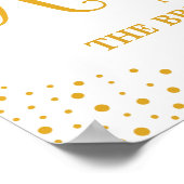 Tafelteken - Gereserveerd Confetti-weddenschap Poster (Hoek)