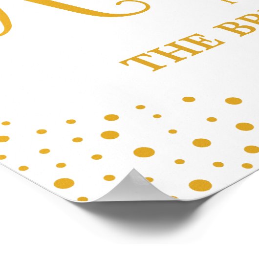 Tafelteken - Gereserveerd Confetti-weddenschap Poster (Hoek)