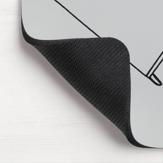 Tafelteken met loopvlakdiagram muismat (Hoek)