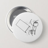 Tafelteken met loopvlakdiagram ronde button 7,6 cm (Voorkant /achterkant)