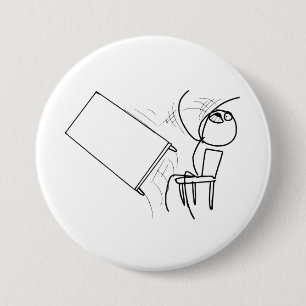 Tafelteken met loopvlakdiagram ronde button 7,6 cm