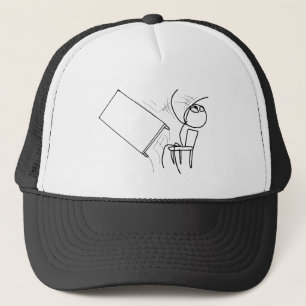 Tafelteken met loopvlakdiagram trucker pet