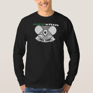 Tafeltennis Algerije Steun Algerijnse Ping Pong T T-shirt