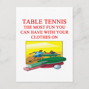 tafeltennis briefkaart