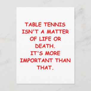 tafeltennis briefkaart
