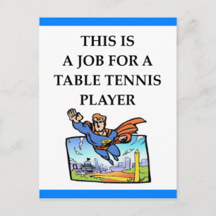 tafeltennis briefkaart