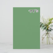 Tafeltennis briefpapier voor het schrijven van bri (Staand voorkant)