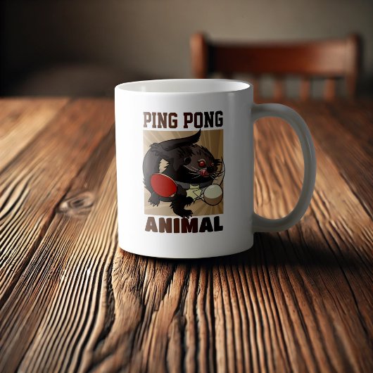 Tafeltennis Funny Ping Pong Binturong Bearcat Koffiemok