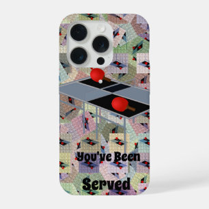 Tafeltennis Geserveerd, Magnetische Kaart iPhone 15 Pro Hoesje