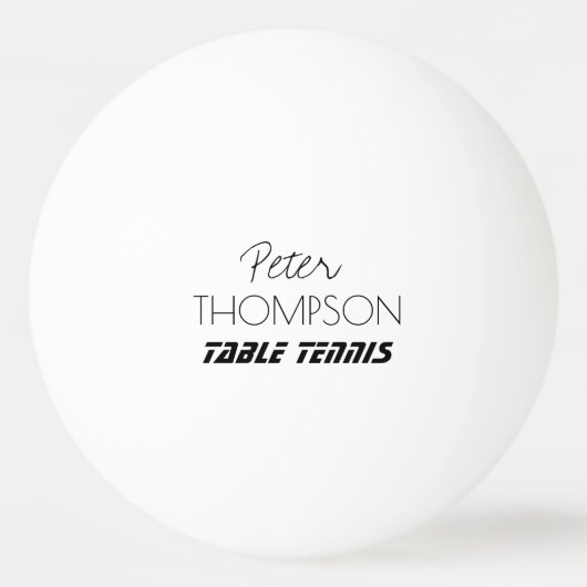 Tafeltennis monogram wit_bal pingpongballen (Voorkant)