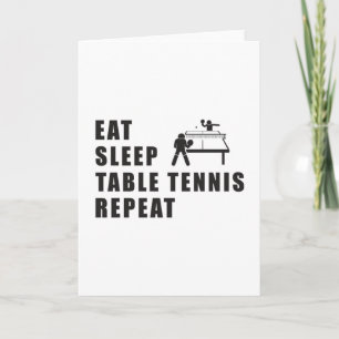 Tafeltennis peddel Ping Pong Herhaal cadeau idee Kaart