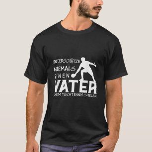Tafeltennis Ping Pong Evolutie Speler Opa Fu T-shirt