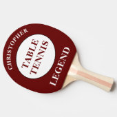 Tafeltennis Ping Pong Legend Naam toevoegen Rood g Tafeltennisbatje (Zijkant)