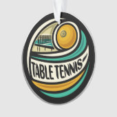 Tafeltennis ping Pong Ornament (voorkant)
