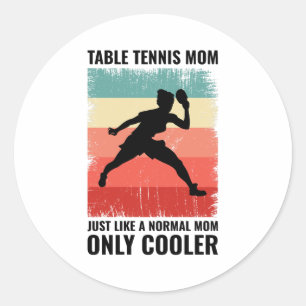 Tafeltennis Ping pong peddels Spelers Ronde Sticker