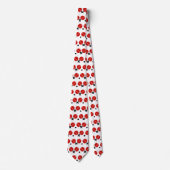 Tafeltennis pingpongrackets en kogelzwart, rood stropdas (Voorkant)