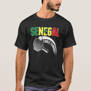Tafeltennis Senegal Steun Senegalese Ping Pong T-shirt