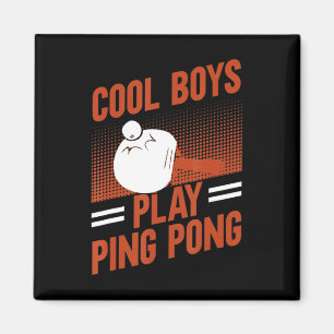 Tafeltennis Sport Cool Boys Play Ping Pong Magneet