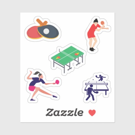 Tafeltennis Stickers (Vel)