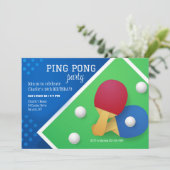 Tafeltennis Uitnodiging (Staand voorkant)