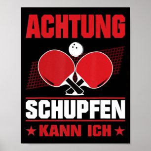 Tafeltennisschoenen en pendelschoeisel poster